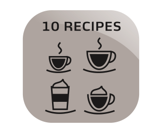 Prietaiso mygtukais galite pasirinkti 4 klasikines – „Espreso“, „Café Crème“, „Cappuccino“ ir „Latte Macchiato“ vos vienu mugtuko palietimu. Naudodami receptų funkciją galite ruošti dar 6 specialius kavos receptus: „Ristretto“, „Lungo“, „Americano“, „Espresso Macchiato“, „Café Latte“, „Café au Lait“.
